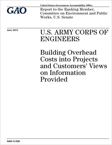 okumak U.S. Army Corps of Engineers :building overhead costs into projects and customers views on information provided : report to the Ranking Member, Committee on Environment and Public Works, U.S. Senate.