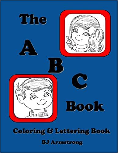 okumak The A B C Book: Vintage Lettering Coloring Book