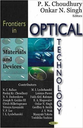 okumak FRONTIERS IN OPTICAL TECHNOLOGY: MATERIALS AND DEVICES