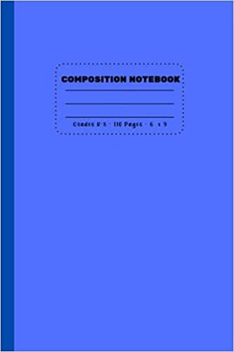 okumak COMPOSITION NOTEBOOK: Grades K-8 - 110 Pages - 6 x 9 - College Ruled - Girls and Boys