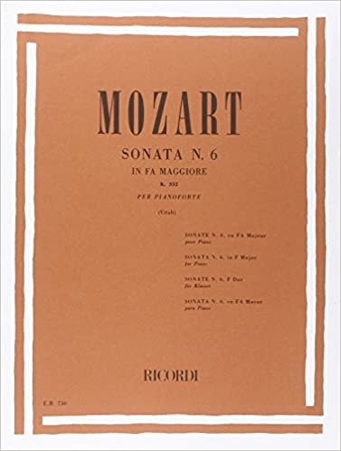 okumak Sonata N. 6 in Fa Magg. KV 332 Piano