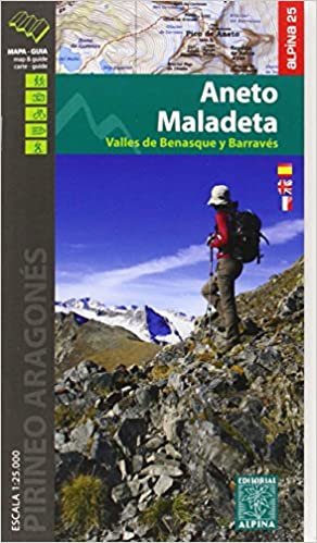 okumak Maladeta Aneto (Vall de Benasque) carte&amp;guide, m&amp;hiking g. (ALPINA 25 - 1/25.000)