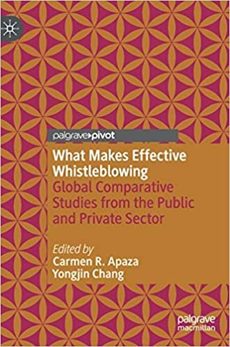 okumak What Makes Effective Whistleblowing: Global Comparative Studies from the Public and Private Sector
