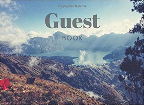 okumak Guest Book: Mountain Design Guest Book For Vacation Home, Rental, B&amp;B, Beach House, Cabin (110 Unlined Pages Blank)
