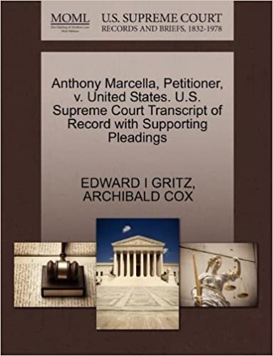 okumak Anthony Marcella, Petitioner, v. United States. U.S. Supreme Court Transcript of Record with Supporting Pleadings