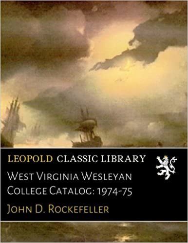 okumak West Virginia Wesleyan College Catalog: 1974-75