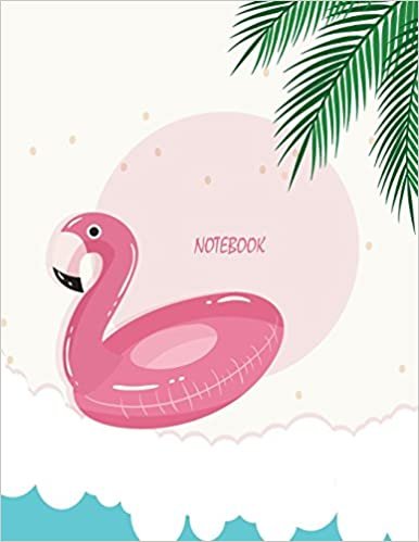 Notebook: Summer flamenco float: Journal Dot-Grid, Grid, Lined, Blank No Lined: Book: Pocket Notebook Journal Diary, 110 pages, 8.5" x 11" تحميل