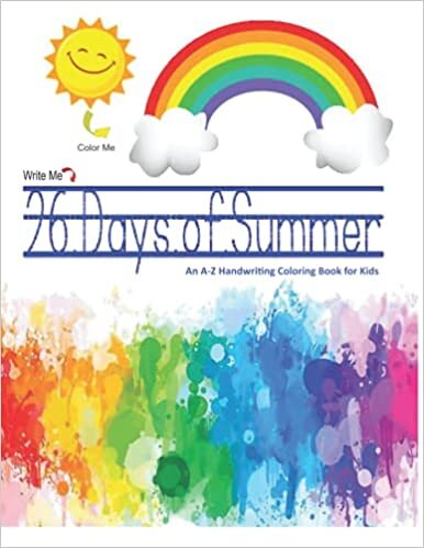 okumak 26 Days of Summer: An A-Z Handwriting Coloring Book for Kids