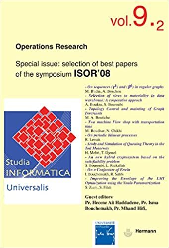 okumak Studia informatica universalis, n° 9-2. Operations research: Special issue : selection of best papers of the symposium ISOR 08 (HR.HORS COLLEC.)
