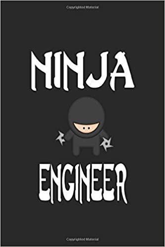 okumak Ninja ENGINEER: Ninja Journal 6x9 Inch Softcover Blank Lined Notebook With 120 Writable Pages