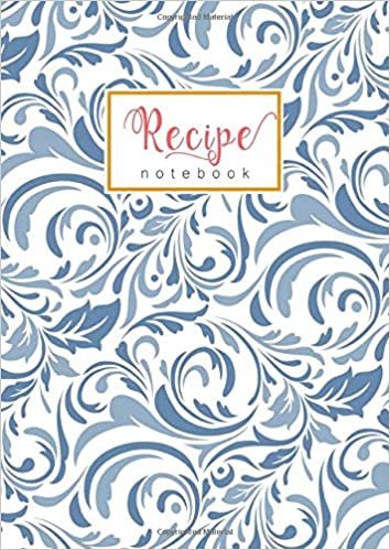 okumak Recipe Notebook: A4 Recipe Book Organizer Large | A-Z Alphabetical Tabs Printed | Floral Damask Embellish Design White