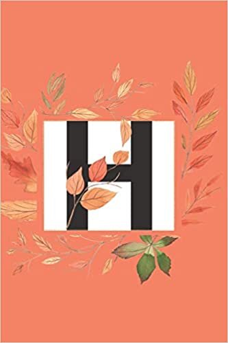 okumak H: Initial H Monogram Notebook Journal Gift for Fall Autumn Season