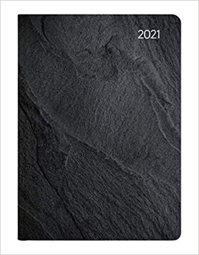okumak Ladytimer Midi Stone 2021 - Taschen-Kalender 12x17 cm - Stein - mit Mattfolie - Notiz-Buch - Weekly - 192 Seiten - Alpha Edition