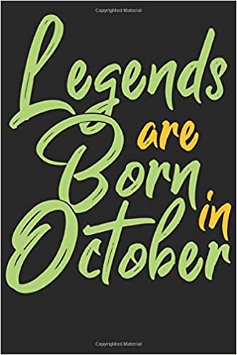 okumak Legends are born in October: Wochenplaner Dezember 19 bis Januar 21 - 1 Woche auf einen Blick - DIN A5 Monatsplaner Terminplaner Checklisten &amp; Notizen ... Geburtsmonat B-Day Geburtstagsspruch Geburt