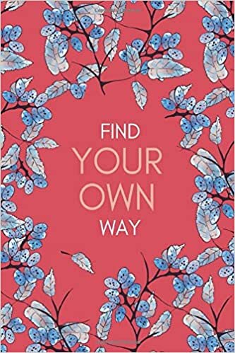 okumak Find Your Own Way: 6x9 Large Print Password Notebook with A-Z Tabs | Medium Book Size | Stylish Painting Floral Design Red