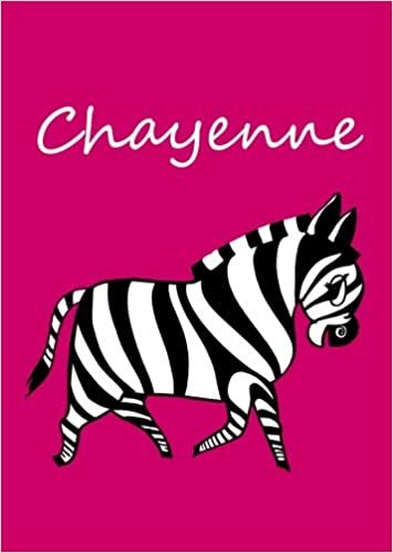 okumak Chayenne: personalisiertes Malbuch / Notizbuch / Tagebuch - Zebra - A4 - blanko