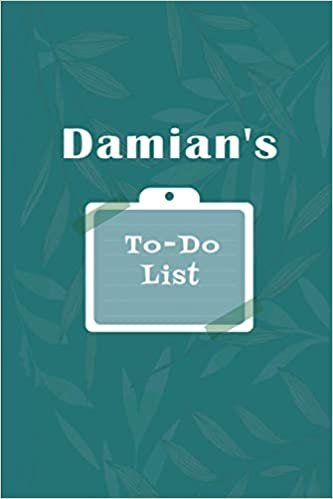okumak Damian&#39;s To˗Do list: Checklist Notebook | Daily Planner Undated Time Management Notebook