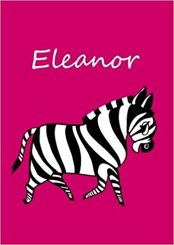 okumak Eleanor: personalisiertes Malbuch / Notizbuch / Tagebuch - Zebra - A4 - blanko