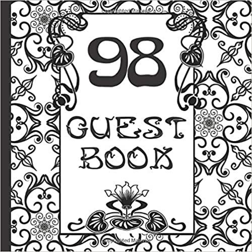 okumak 98 Guest Book: Black and White Guest Book Includes Gift Tracker and Picture Pages to Create a Lasting Keepsake to Treasure Forever