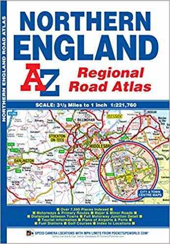okumak Northern England Regional Road Atlas (A-Z Regional Road Atlas)