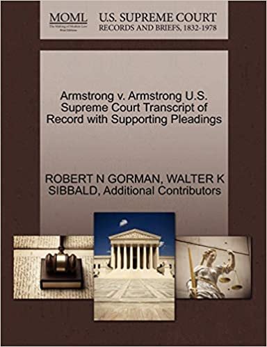 okumak Armstrong v. Armstrong U.S. Supreme Court Transcript of Record with Supporting Pleadings