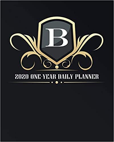 okumak B - 2020 One Year Daily Planner: Elegant Black and Gold Monogram Initials | Pretty Calendar Organizer | One 1 Year Letter Agenda Schedule with Vision ... (8x10 12 Month Monogram Initial Planner)