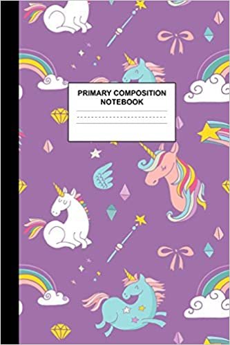 okumak Primary Composition Notebook: Writing Journal for Grades K-2 Handwriting Practice Paper Sheets - Nifty Unicorn School Supplies for Girls, Kids and ... 1st and 2nd Grade Workbook and Activity Book