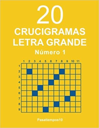 okumak 20 Crucigramas Letra Grande - N. 1: Volume 1