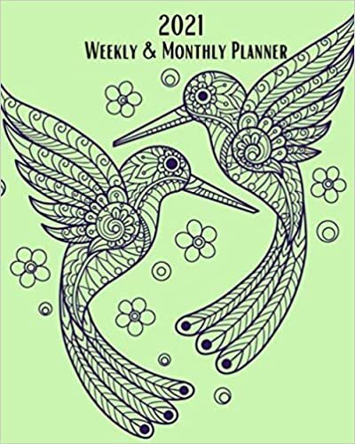 okumak 2021 Weekly and Monthly Planner: Two Hummingbird - Monthly Calendar with U.S./UK/ Canadian/Christian/Jewish/Muslim Holidays– Calendar in Review/Notes ... Nature Animals For Work Business School