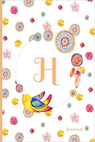 okumak H Journal: Cute Initial Monogram Letter H Journal, Pretty Personalized Diary for Women, s and Girls