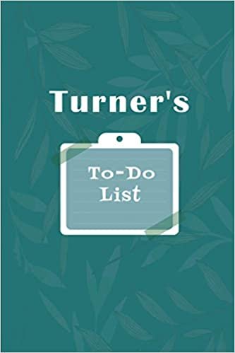 okumak Turner&#39;s To˗Do list: Checklist Notebook | Daily Planner Undated Time Management Notebook