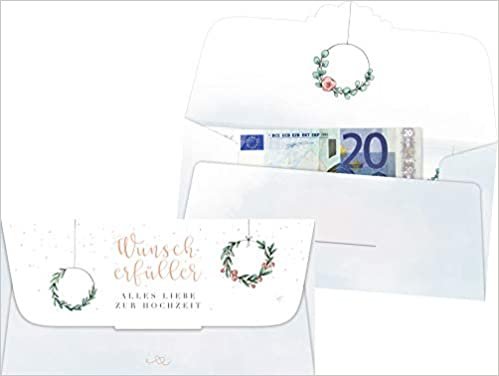 okumak Kuvert für ein Geld- oder Gutscheingeschenk - Wunscherfüller: Alles Liebe zur Hochzeit