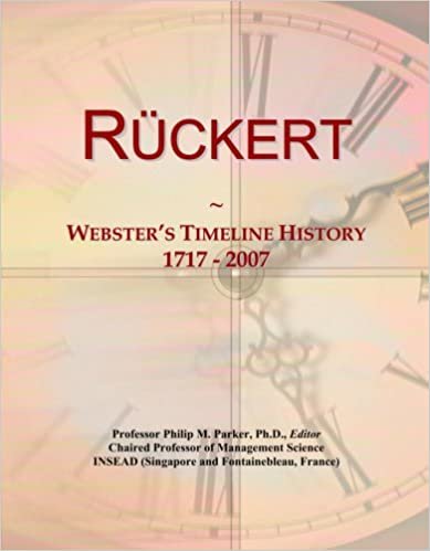 okumak R¿ckert: Webster&#39;s Timeline History, 1717 - 2007