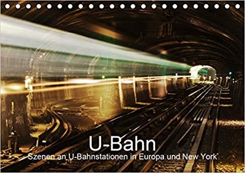 okumak U-Bahn - Szenen an U-Bahnstationen in Europa und New York (Tischkalender 2021 DIN A5 quer): U-Bahnhöfe in Europa und New York (Monatskalender, 14 Seiten )