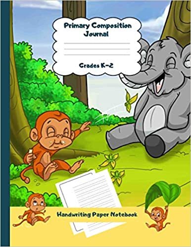okumak Primary Composition Journal Grades K-2 Handwriting Paper Notebook: Happy Friends Theme Dashed Mid Line School Exercise Book Plus Sketch Pages for Boys ... Haddi Handwriting Practice Paper, Band 12)