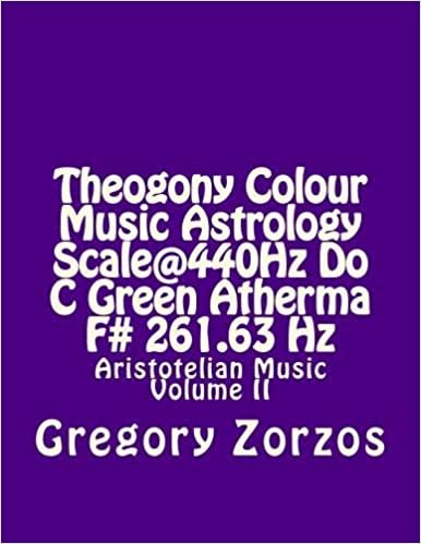 okumak Theogony Colour Music Astrology Scale@440Hz Do C Green Atherma F# 261.63 Hz: Aristotelian Music Volume II