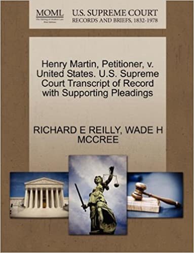 okumak Henry Martin, Petitioner, v. United States. U.S. Supreme Court Transcript of Record with Supporting Pleadings