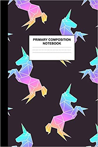 okumak Primary Composition Notebook: Writing Journal for Grades K-2 Handwriting Practice Paper Sheets - Eye-catching Unicorn School Supplies for Girls, Kids ... 1st and 2nd Grade Workbook and Activity Book