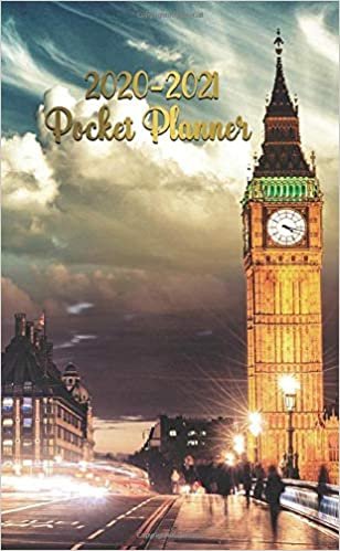 okumak 2020-2021 Pocket Planner: Big Ben &amp; Westminster, London, U.K. Two Year Monthly Pocket Planner, Organizer &amp; Agenda with Phone Book, Password Log &amp; Notes. Pretty At A Glance Diary and Calender.