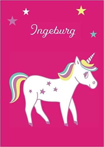 okumak Ingeburg: Einhorn Malbuch / Tagebuch / Notizbuch - DIN A4 - blanko