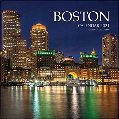 okumak Boston Calendar 2021: 16 Month Calendar