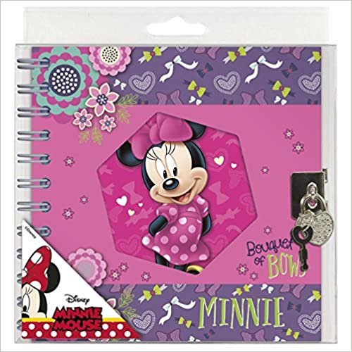 okumak Pamietnik spiralny z klódka Minnie