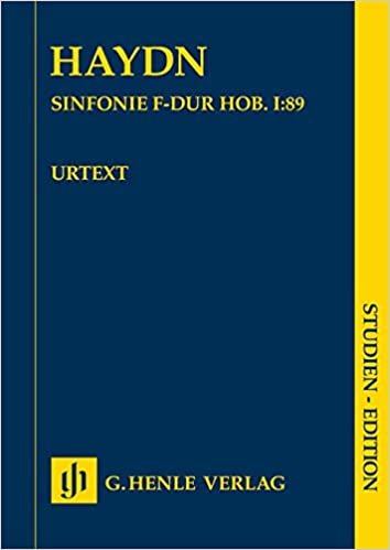 okumak Sinfonie F-dur Hob. I:89 SE: Studienpartitur; Studienedition; Orchester