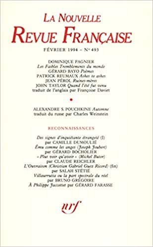 okumak LA N.R.F. 493 (FEVRIER 1994) (LA NOUVELLE REVUE FRANCAISE)
