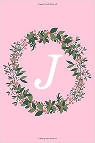 okumak J: Pink Floral Initial Notebook