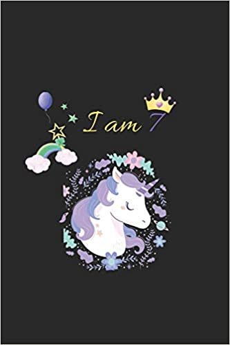 okumak i am 7: unicorn wishes you a happy 7th birthday princess - beautiful &amp; cute birthday gift for your little unicorn princess