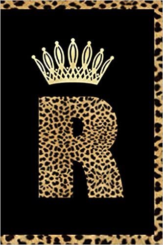 okumak Letter R Notebook : Initial R Monogram Journal Queen Fan Gift Notebook Leopard Print Journal: Leopard Print Lined Notebook / Journal Gift , 100 Pages , 6&quot; 9&quot;, Soft Cover , Matte Finish