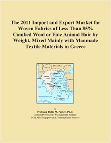 okumak The 2011 Import and Export Market for Woven Fabrics of Less Than 85% Combed Wool or Fine Animal Hair by Weight, Mixed Mainly with Manmade Textile Materials in Greece