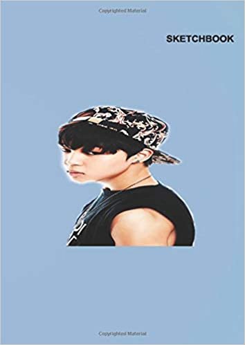 okumak BTS sketchbooks for teens: 110 Pages, Large Unruled Notebook, (8.27 x 11.69 inches) A4, Bangtan Boys Jimin Design Cover.