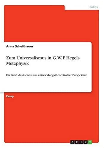 okumak Zum Universalismus in G. W. F. Hegels Metaphysik